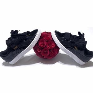 Puma - Basket Heart Patent Sneakers
